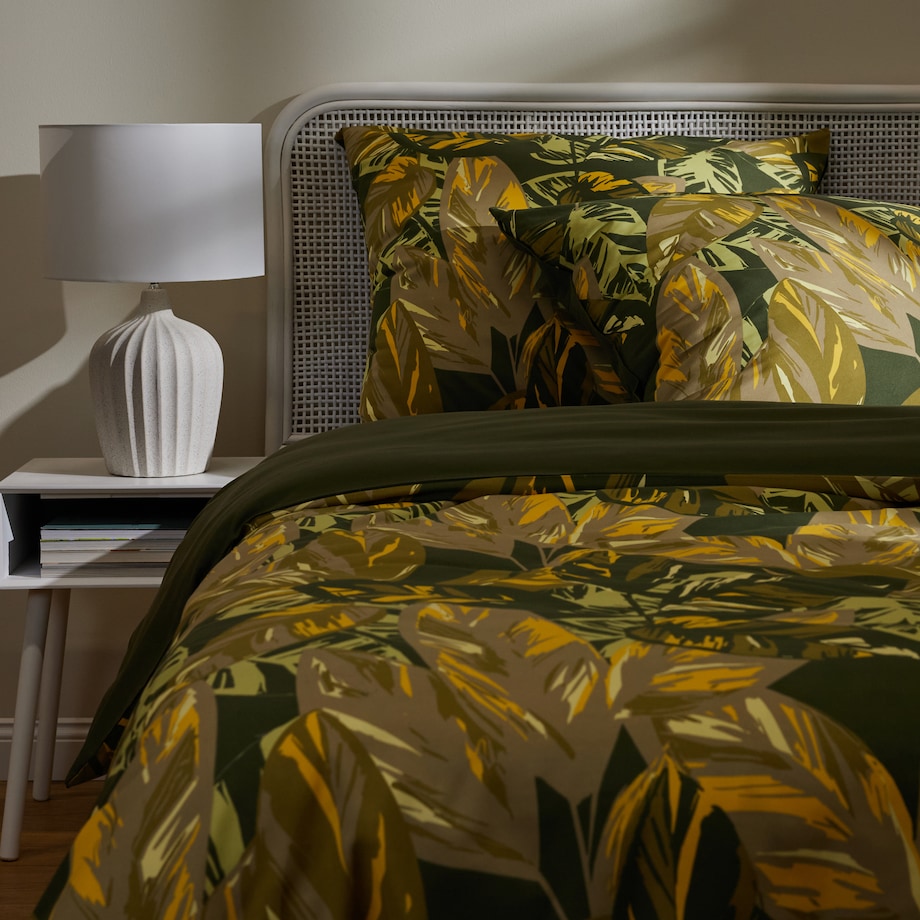 Pościel Z Mikrofibry Clovari 160x200 cm z motywem liściastym