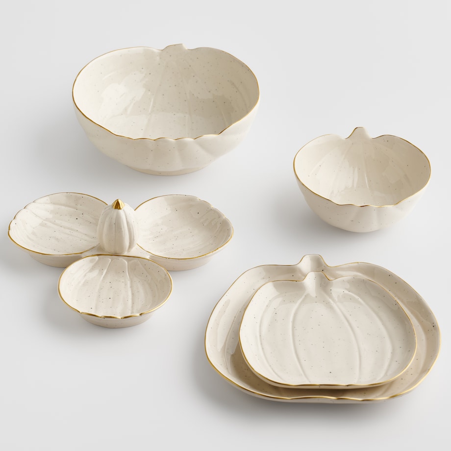 Kubek w kształcie dyni ze złotym uchwytem Cremo