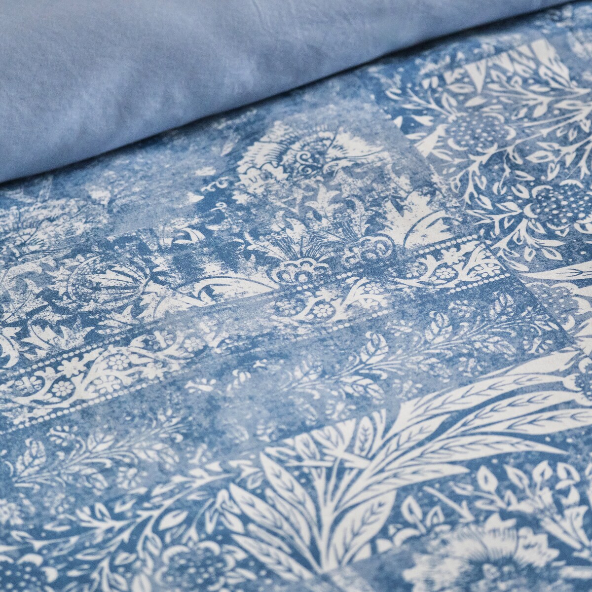 Pościel z bawełny satynowej Flopella 200x220 cm z motywem roślinnym