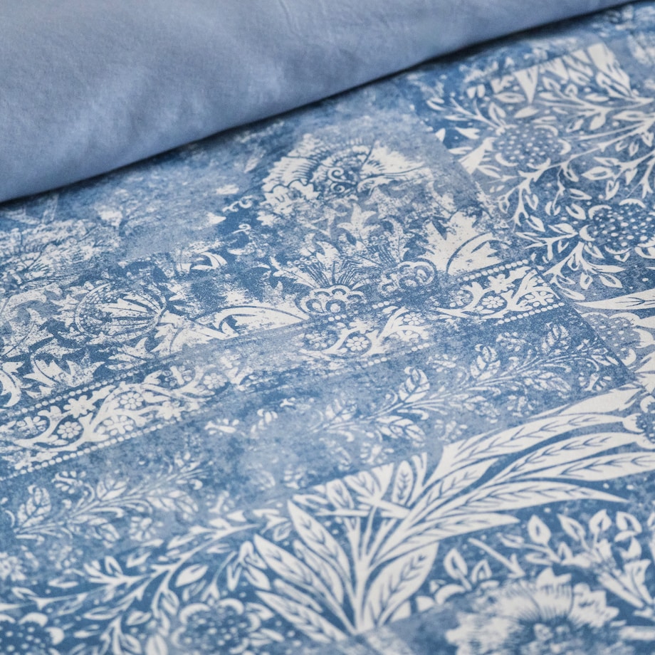 Pościel z bawełny satynowej Flopella 200x220 cm z motywem roślinnym