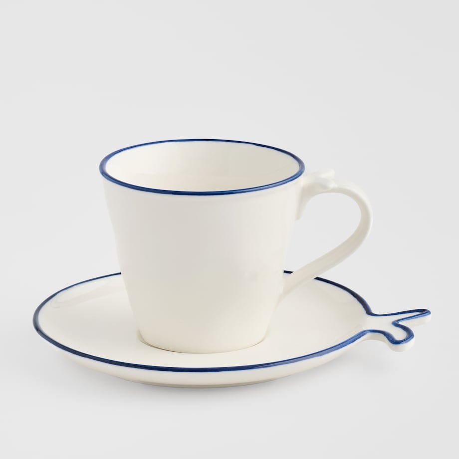 Filiżanka Ze Spodkiem Oceanik z motywem morskim