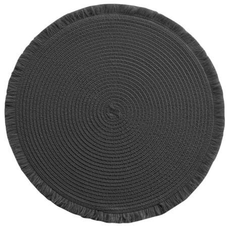 Podkładka pod talerz z frędzlami FALBALA, Ø 38 cm