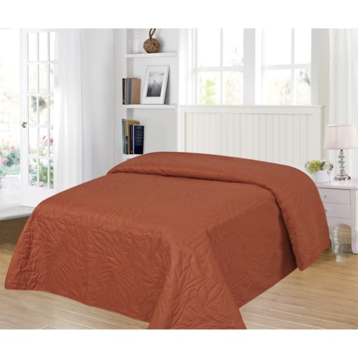 Jednokolorowa narzuta na łóżko Botanical 240x260 cm