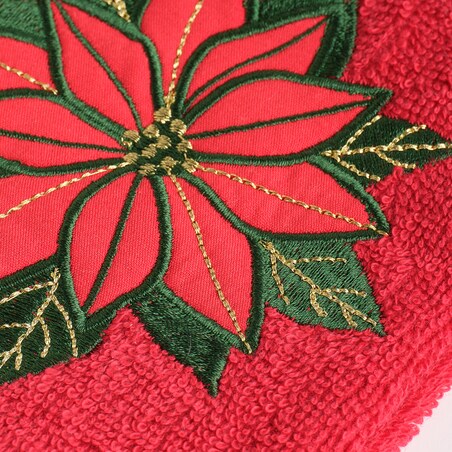 Ręcznik Kuchenny Poinsetta 37x50 cm z motywem gwiazdy betlejemskiej