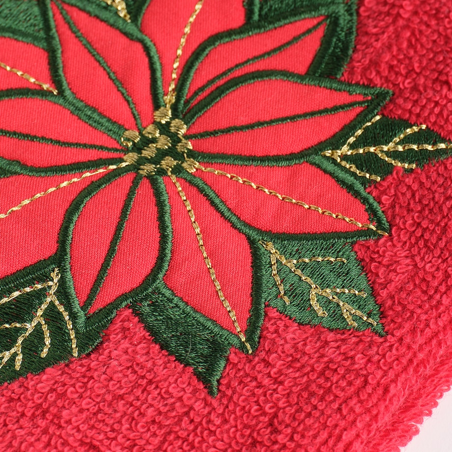 Ręcznik Kuchenny Poinsetta 37x50 cm z motywem gwiazdy betlejemskiej
