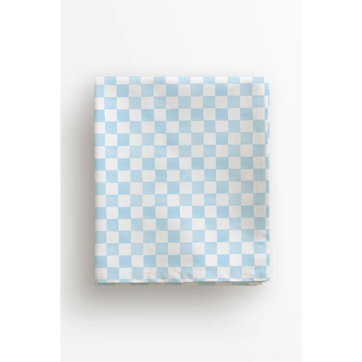 Obrus świąteczny - błękitna krata - 100x100