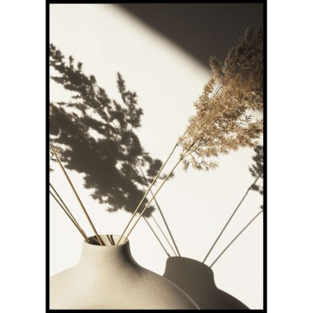 plakat trawa pampasowa w słońcu 30x40 cm