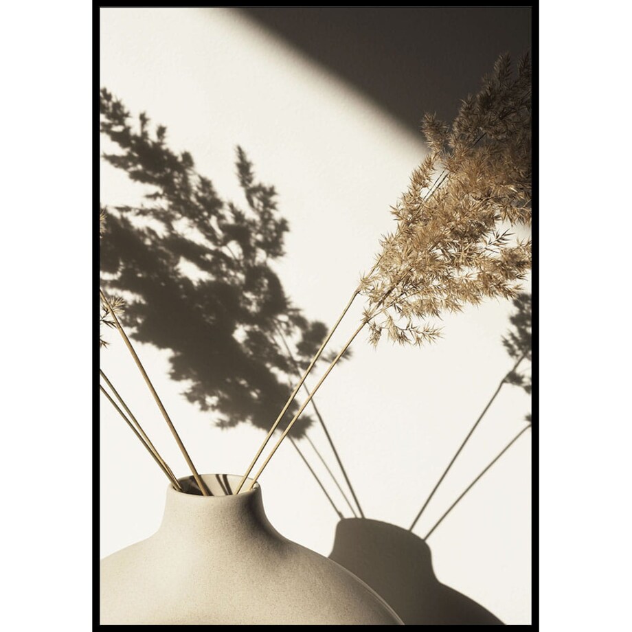 plakat trawa pampasowa w słońcu 30x40 cm