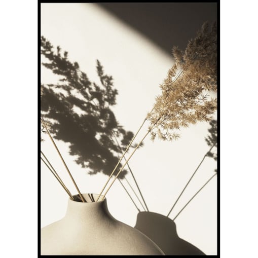 plakat trawa pampasowa w słońcu 30x40 cm