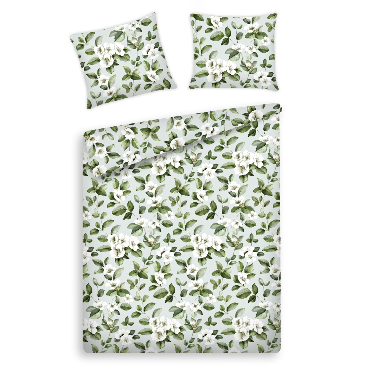 Pościel Bawełniana Cindelia 160x200 cm z motywem roślinnym