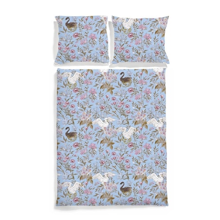 Pościel Łabędzie 200/200 + 2 x 70/80 cm