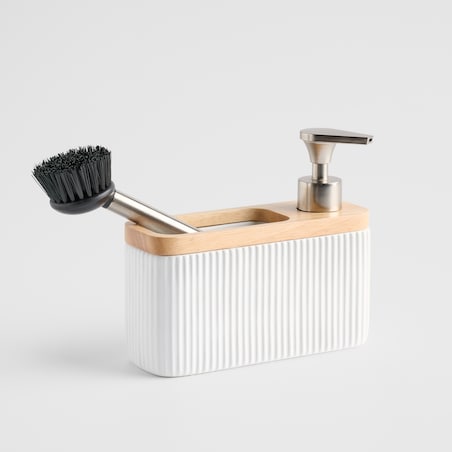 Dozownik z miejscem na gąbkę i szczotką Velosi