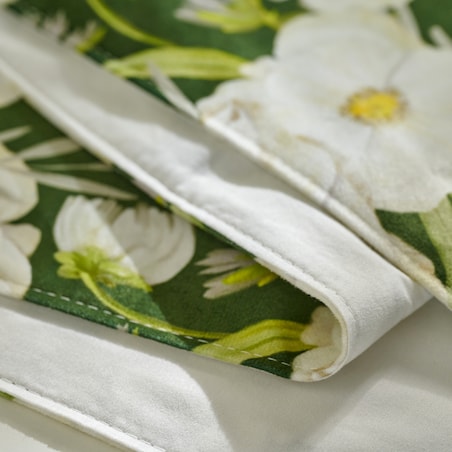 Bieżnik Welwetowy Emeris 40x180 cm z motywem kwiatowym