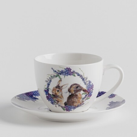 Cup With Saucer Eldelflower 