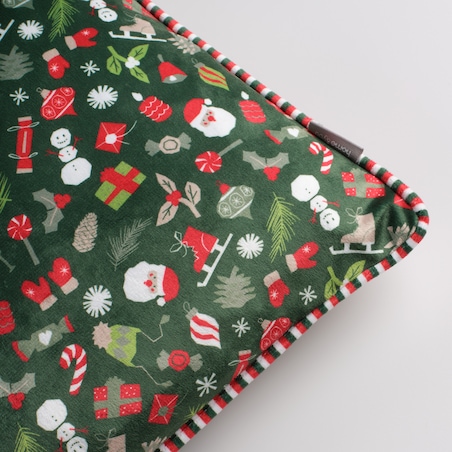 Poszewka z nadrukiem Festio 45x45 cm z motywem mikołaja