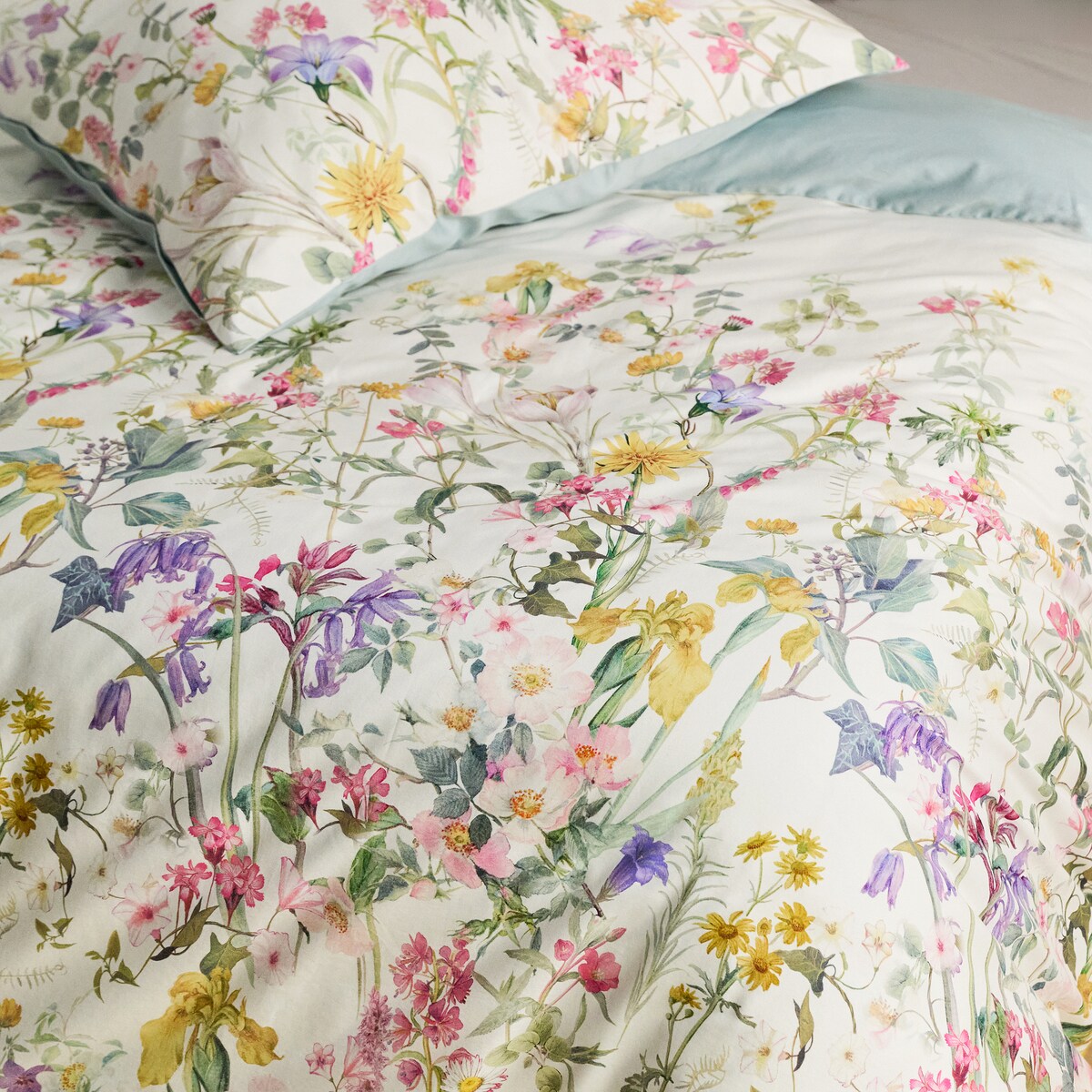 Pościel z bawełny satynowej Gardenblum 160x200 cm