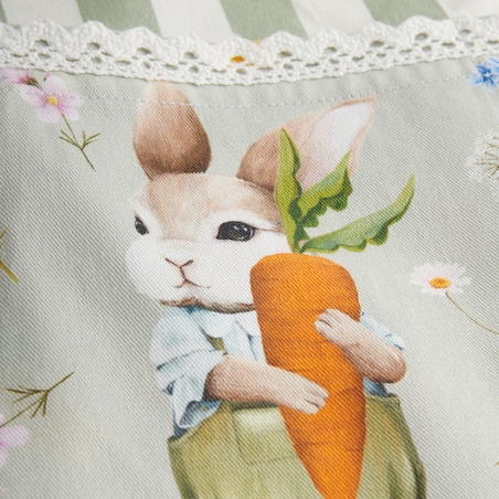Fartuch Emi 70x85 cm z motywem królika
