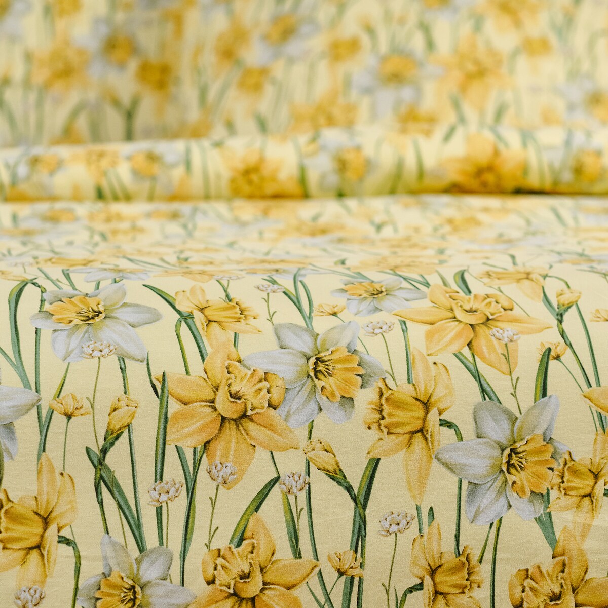 Pościel z bawełny satynowej Daffelis 200x220 cm z motywem kwiatowym