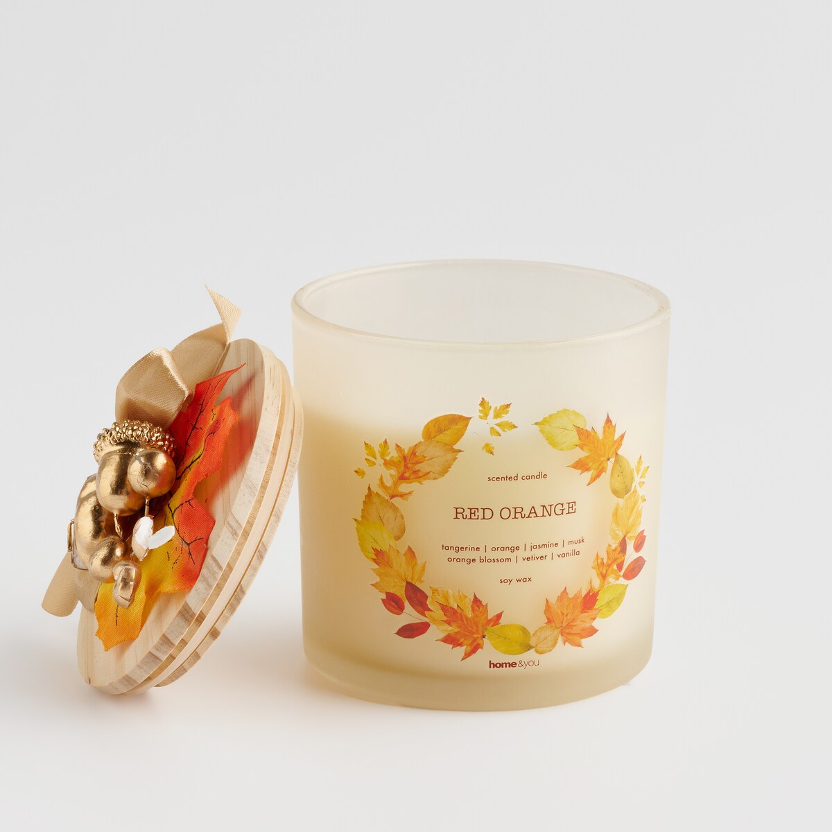 Świeca Zapachowa Listio z motywem liściastym