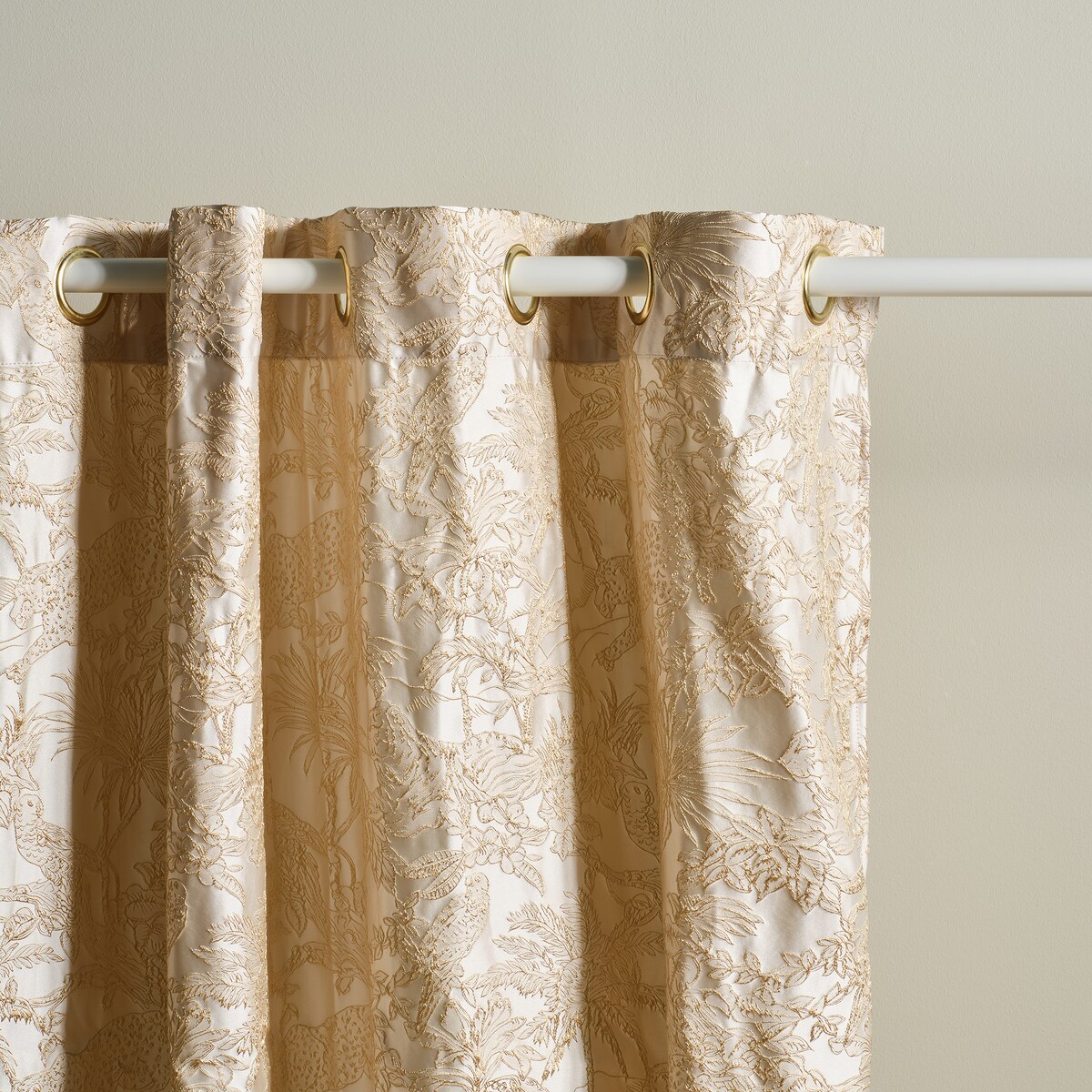 Zasłona Haftowana Santana 140x250 cm z motywem zwierzęcym