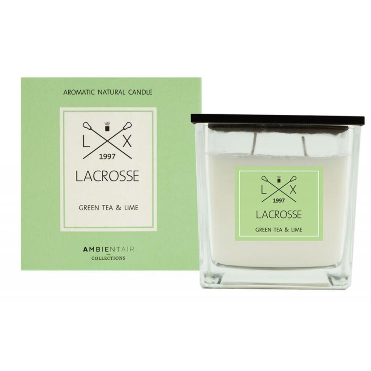 Świeca zapachowa green tea &  lime, 10x10 cm