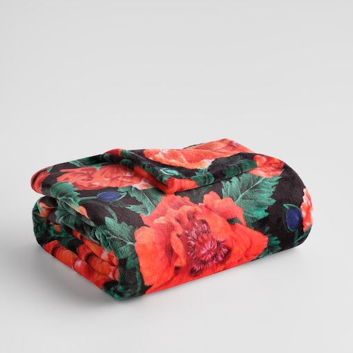 Drukowany koc Casinos 150x200 cm z motywem kwiatowym