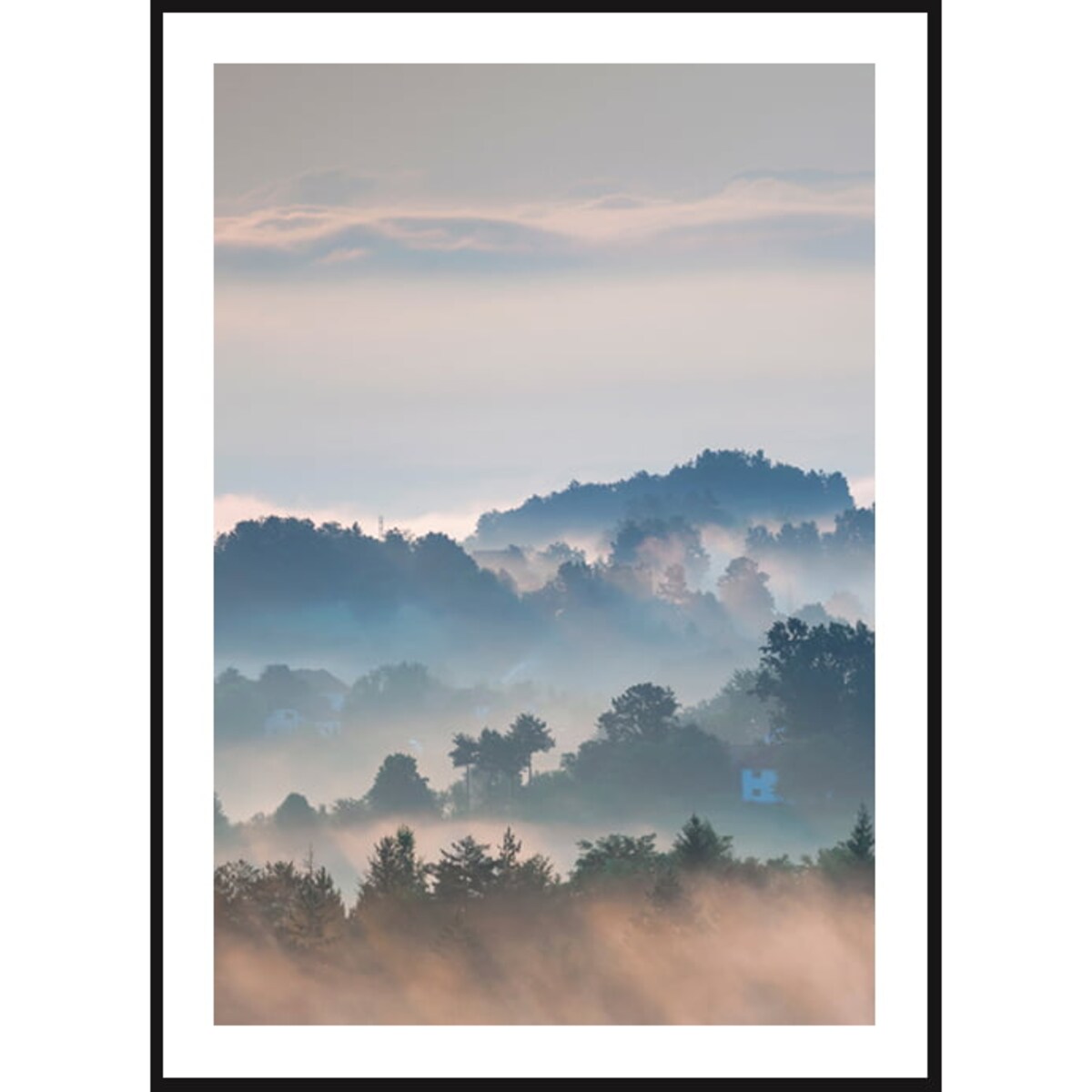 Poster Story, Plakat, Obraz - Skandynawski Las w Akwareli No1