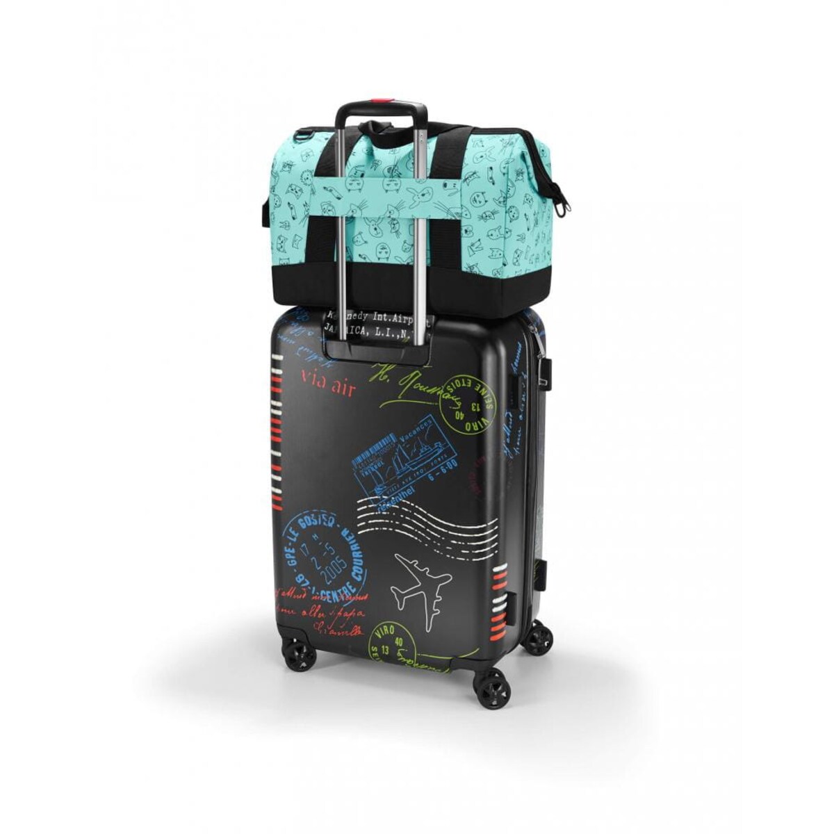 Torba Allrounder M kids cats and dogs mint, 18 l