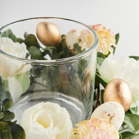 Świecznik Remieros z motywem kwiatowym