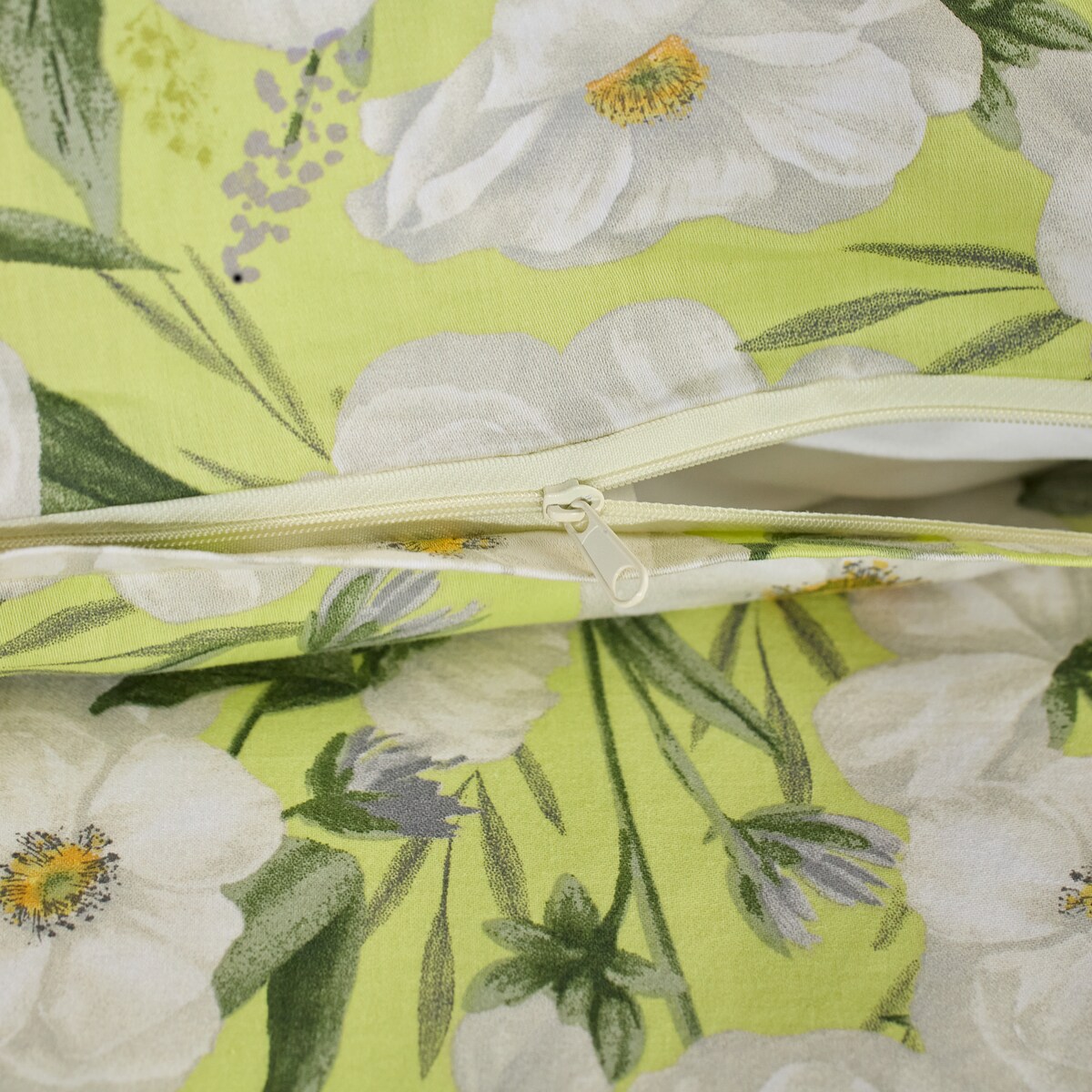 Pościel z bawełny satynowej Emeris 160x200 cm z motywem kwiatowym