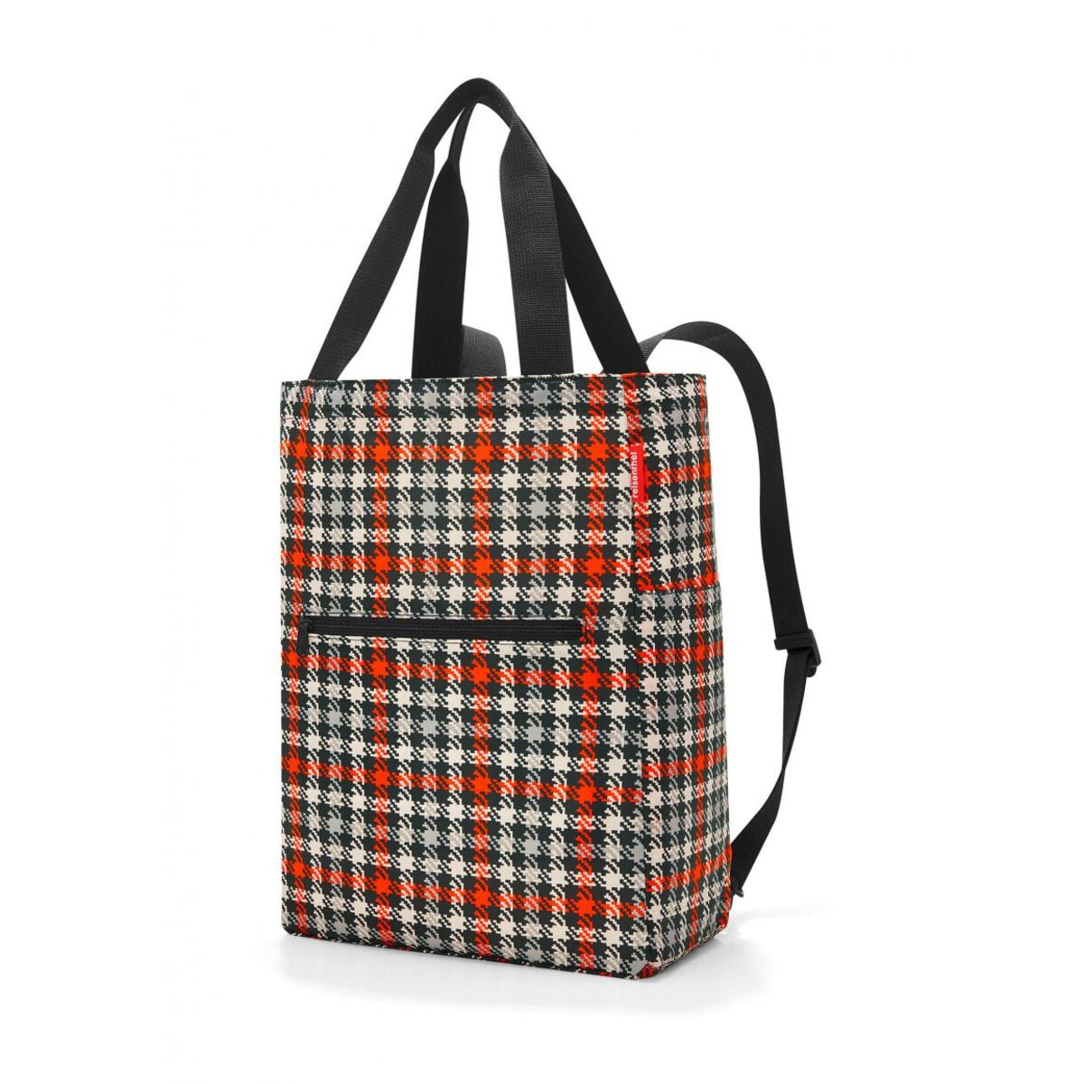 Reisenthel RAB3068. Torba mini maxi 2-in-1 glencheck red - poliester, 19 l
