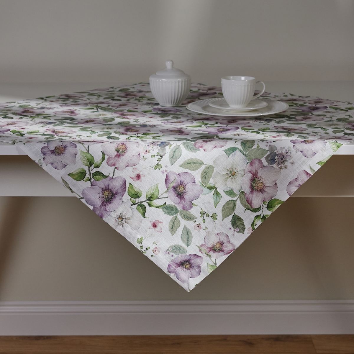 Serweta Drukowana Adeline 80x80 cm z motywem kwiatowym