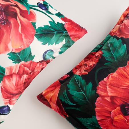 Poszewka z nadrukiem Casinos 45x45 cm z motywem kwiatowym