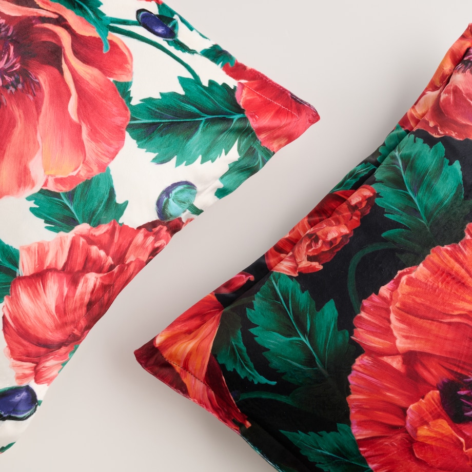 Poszewka z nadrukiem Casinos 45x45 cm z motywem kwiatowym