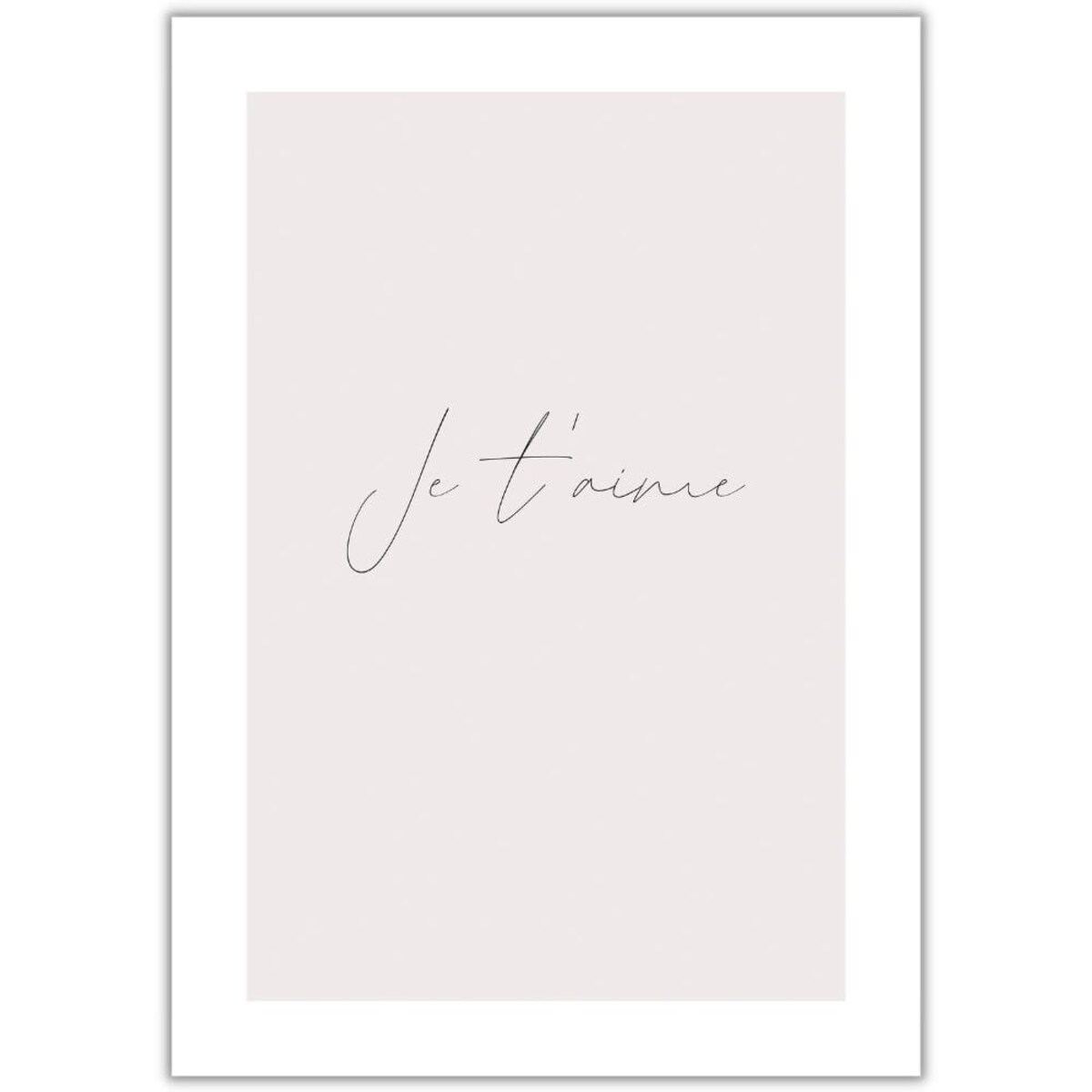 plakat je t'aime 21x30 cm