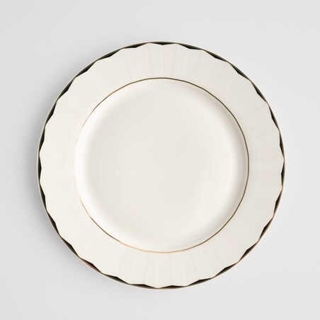 Talerz Obiadowy Olea z motywem geometrycznym