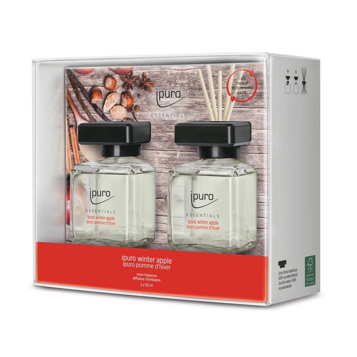 Zestaw prezentowy ipuro ESSENTIALS winter apple 2x50 ml