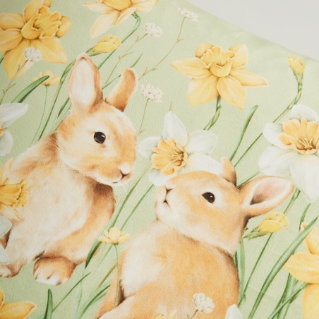 Poszewka z nadrukiem Daffelisbunny 45x45 cm z motywem królika