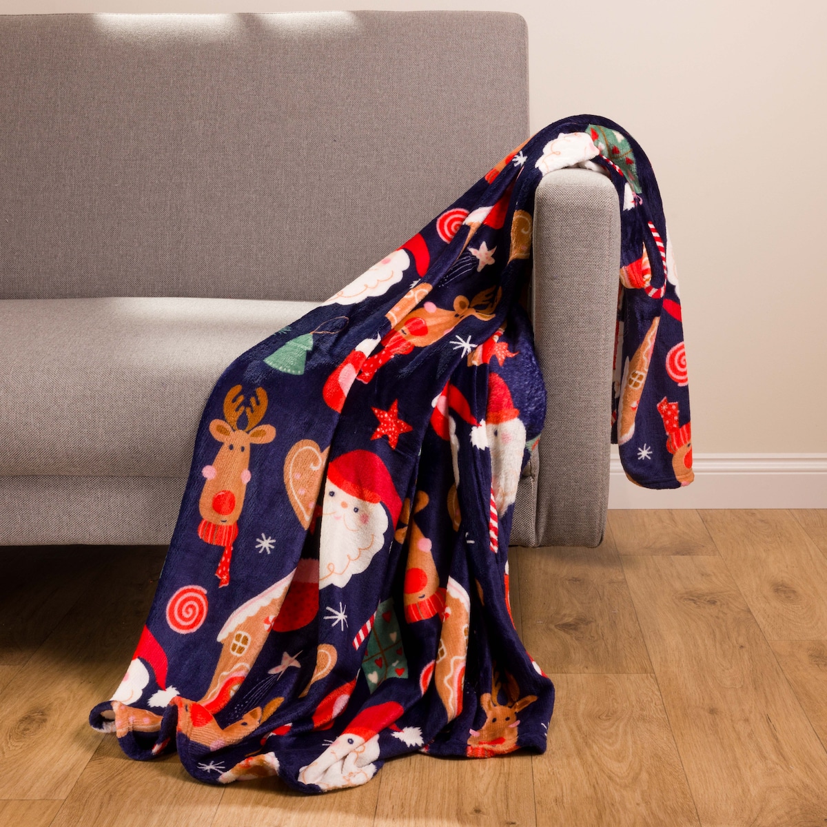 Drukowany koc Festive warmth 130x170 cm