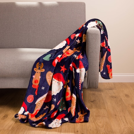 Drukowany koc Festive warmth 130x170 cm