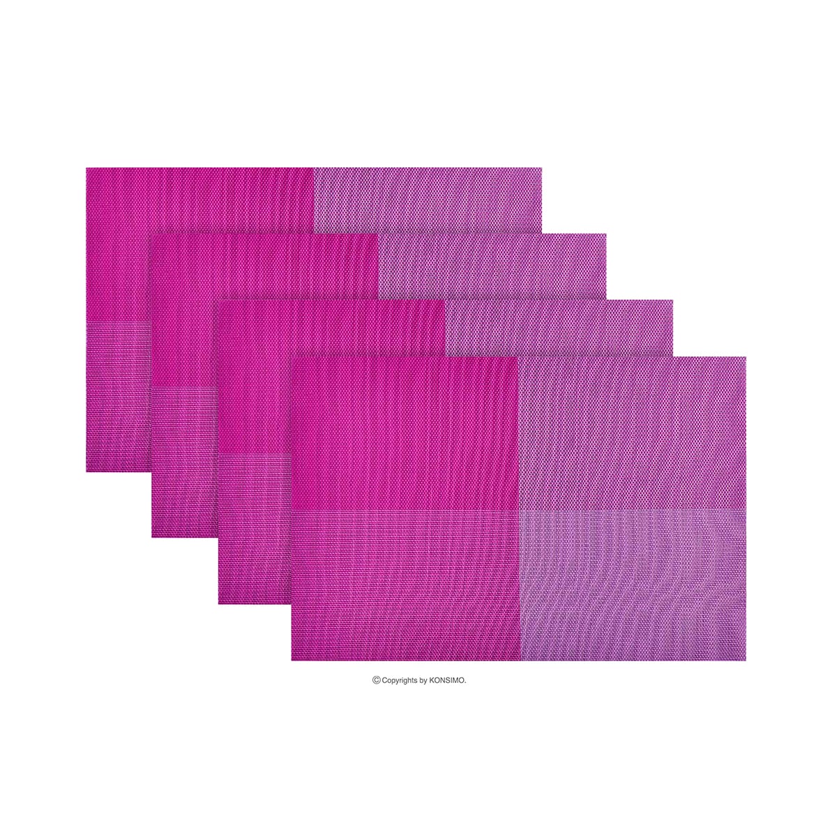 Konsimo LARUS Zestaw podkładek 4szt., rózowy/fioletowy