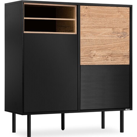 KONSIMO LOFTY Komoda w stylu loft na wysokich nogach