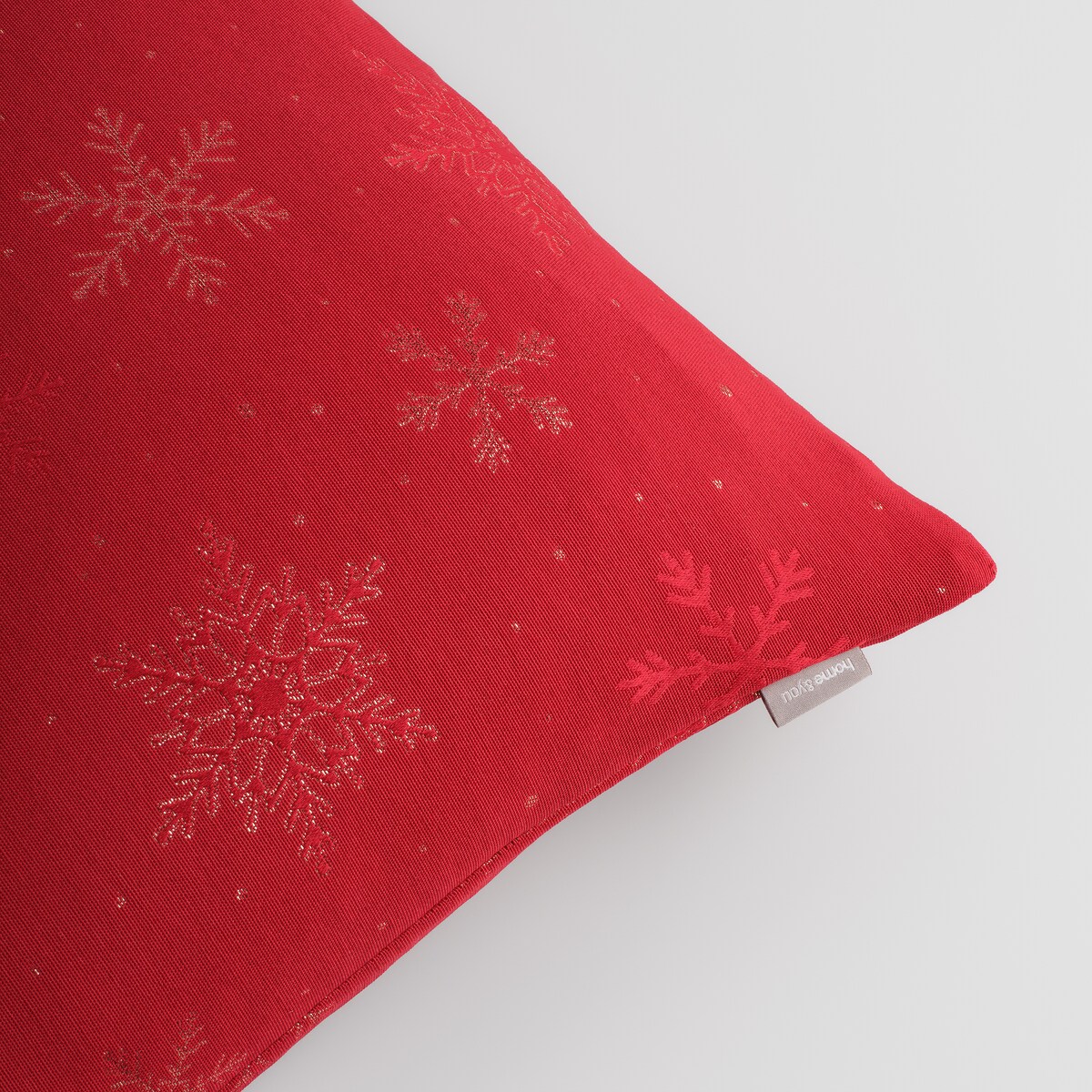 Poszewka Żakardowa Preciosita 45x45 cm z motywem śnieżynki