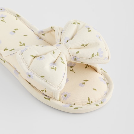 Kapcie Avis z motywem kwiatowym 39/40