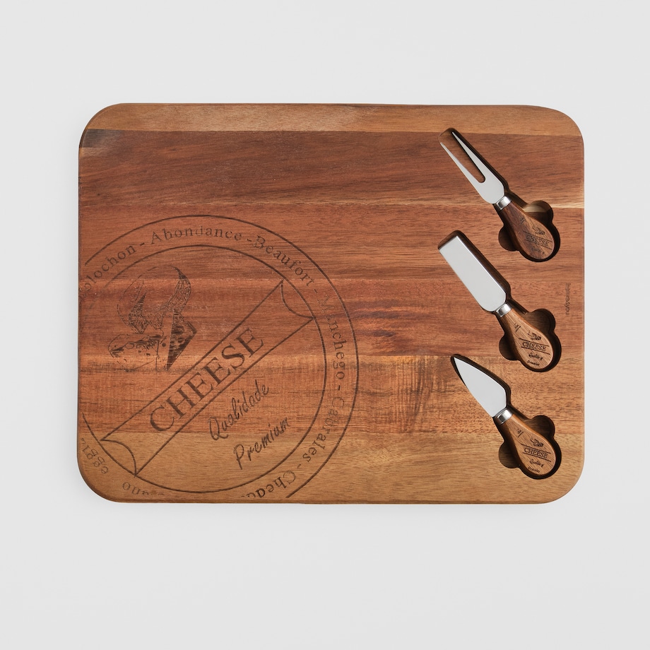 Deska Do Serwowania Servchees z motywem napisów