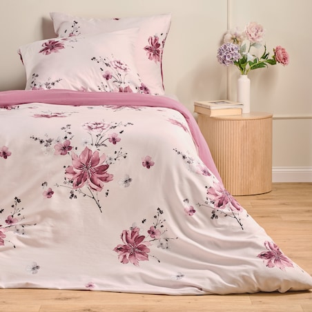 Pościel z bawełny satynowej Mave 200x220 cm z motywem kwiatowym