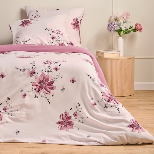 Pościel z bawełny satynowej Mave 200x220 cm z motywem kwiatowym