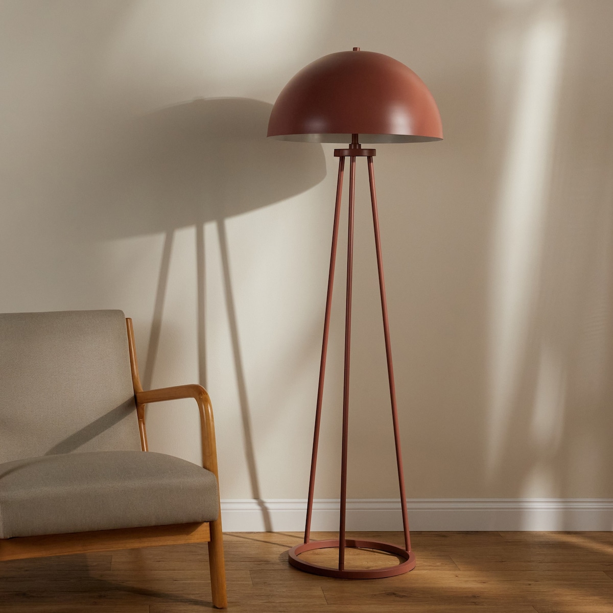 Belgrave leather globe floor lamp outlet