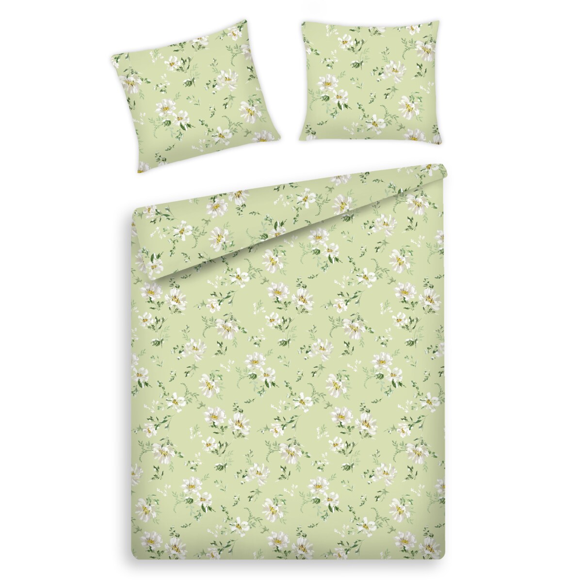 Pościel z bawełny satynowej Jasmina 160x200 cm z motywem kwiatowym