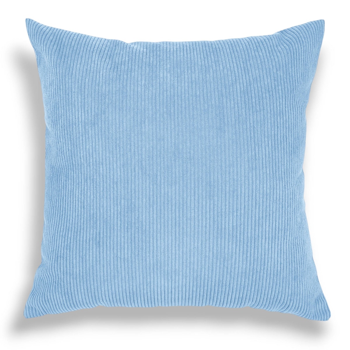 Błękitna sztruksowa poduszka dekoracyjna 50x50 Iga - duża
